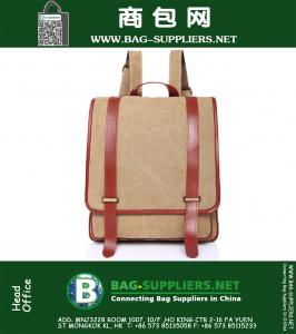 Canvas Rugzak Crazy Horse Unisex Rugzak Hoge kwaliteit Tiener Reizen Outdoor Winkelen Schooltas