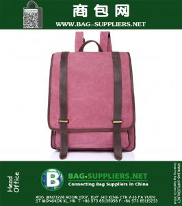 Canvas Rugzak Crazy Horse Unisex Rugzak Hoge kwaliteit Tiener Reizen Outdoor Winkelen Schooltas