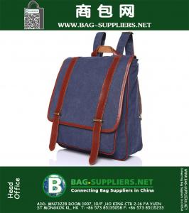 Canvas Rugzak Crazy Horse Unisex Rugzak Hoge kwaliteit Tiener Reizen Outdoor Winkelen Schooltas
