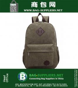 Heren Canvas Militaire Tactische Loptop Rugzak Vintage Preppy Stijl School Mochila Mode Stijl Paar Rugzakken
