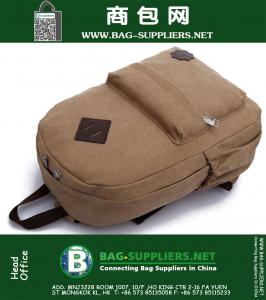 Heren Canvas Militaire Tactische Loptop Rugzak Vintage Preppy Stijl School Mochila Mode Stijl Paar Rugzakken