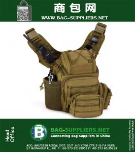 Army Style Sports Cross Body Pack MEN'S Casual enkele riem Sling One Shoulder Camping Tassen Camera Rugzak Rugzak