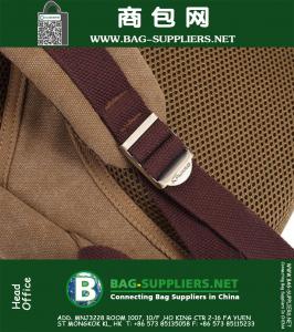 Vintage Canvas Rugzak Heren Schooltas en Lederen Rugzak Dames Mochila Feminina Rugzak Rugzak Bookbag Reistas