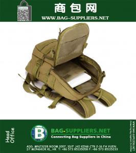 Outdoor bergbeklimmer Rugzak Vrije tijd Waterdichte nylon tas Molle School Trekking Ripstop Woodland Tactische rugzak