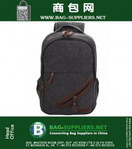 Vintage Mannen Canvas Rugzak Topkwaliteit Mode Schooltas Casual Outdoor Reizen Rugzak Schoudertassen