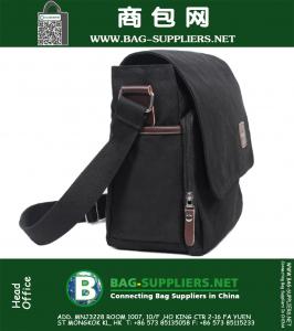 Casual Vintage Heren Kleine Canvas Schoudertassen Rugzak Military Sports Mannelijke Cross Body Messenger Bags