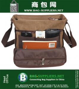 Casual Vintage Heren Kleine Canvas Schoudertassen Rugzak Military Sports Mannelijke Cross Body Messenger Bags