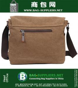 Casual Vintage Heren Kleine Canvas Schoudertassen Rugzak Military Sports Mannelijke Cross Body Messenger Bags