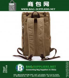 Canvas tas man Rugzak Laptop Vintage Mode reistassen Multifunctionele tassen met grote capaciteit voor Trave