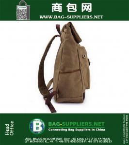 Canvas tas man Rugzak Laptop Vintage Mode reistassen Multifunctionele tassen met grote capaciteit voor Trave