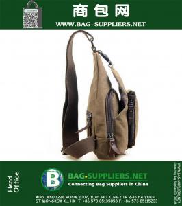 Militaire Messenger Bag Casual Outdoor Reizen Rugzak Wandelen Sport Borsttas Canvas Kleine Crossbody Schouderrug Pack