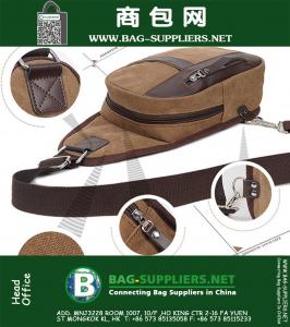 Bolsa de mensajero militar de los hombres Bolsa de viaje al aire libre Casual Senderismo bolsa de pecho deportivo Lona pequeña hombro Crossbody paquete de espalda