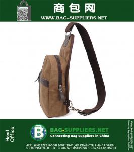 Bolsa de mensajero militar de los hombres Bolsa de viaje al aire libre Casual Senderismo bolsa de pecho deportivo Lona pequeña hombro Crossbody paquete de espalda