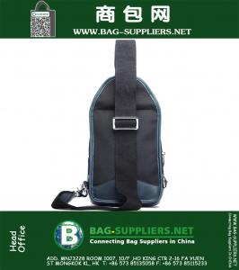 Outdoor Crossbody schoudertas Echt leer Militaire Messenger Bag Casual Travel Rugzak Hiking Sport Borst heren Tas