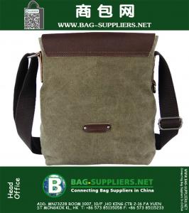 Militair Leger Groen Bruin Vintage Leren Canvas Rugzak Haversack Reistassen Hiking Camping Bike Dames Heren Tas