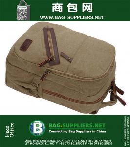Vintage Mannen Canvas Rugzak Topkwaliteit Mode Schooltas Casual Outdoor Reizen Rugzak Schoudertassen