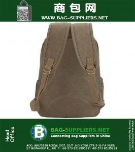 Vintage Mannen Canvas Rugzak Topkwaliteit Mode Schooltas Casual Outdoor Reizen Rugzak Schoudertassen