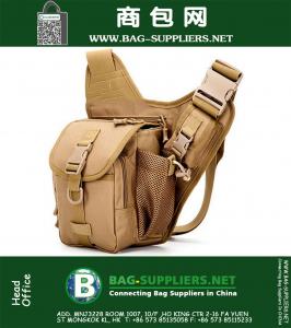 Mannen Nylon Militaire Tactische Reizen Wandelen Rijden Bike Cross Body Messenger Schoudertas Back pack Borst Waterdichte Rugzak