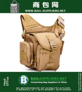 Mannen Nylon Militaire Tactische Reizen Wandelen Rijden Bike Cross Body Messenger Schoudertas Back pack Borst Waterdichte Rugzak