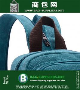 Mode Mini Vrouwen Rugzak Snoep Kleur Midden Rits Schouderriem Rugzak Leuke Canvas Schooltas Voor Gir