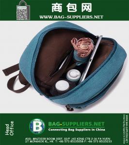 Mode Mini Vrouwen Rugzak Snoep Kleur Midden Rits Schouderriem Rugzak Leuke Canvas Schooltas Voor Gir