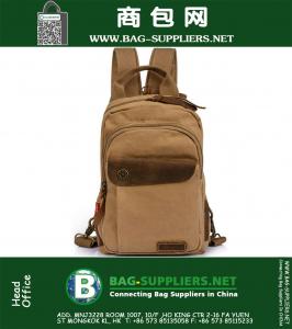 Hoge kwaliteit multifunctionele mannen canvas schooltas casual reizen heren vintage rugzak