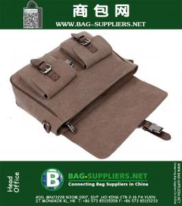 Fashion College Schooltas Vintage Square Dames Heren Rugzak Casual Messenger Bag