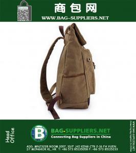 Canvas tas man Rugzak Laptop Vintage Mode reistassen Multifunctionele tassen met grote capaciteit voor op reis
