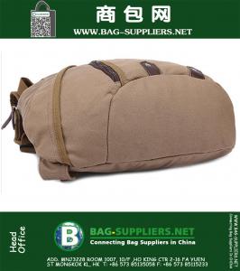 Холст Мужчины Daypack Messenger Плечо CrossbodyBag Ноутбук Satchel Путешествие Пешие прогулки Поход на Кемпинг Sling Chest Back Pack
