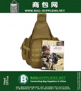 Waterdichte 1000D Nylon Militaire Tactische Reizen Hiking Riding Schouder Messenger Back Pack Triangle Borsttas