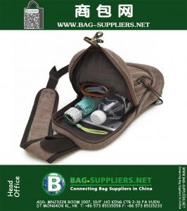 Militaire Messenger Bag Sport Casual Outdoor Reizen Wandelen Sport Borsttas Canva Small Crossbody Rugzak Herenschoudertas