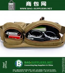 Vinage Heren Taille Verpakking Messenger Tassen Outdoor Reizen Rugzak Wandelen Sport Borsttas Canvas Kleine Crossbody Heren Schoudertas