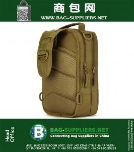 Hoge kwaliteit Nylon Mannen Schouder Messenger Cross Body Bag Militaire Tactische Reizen Jacht / Vissen / Klimmen ipad Borst Terug Pack