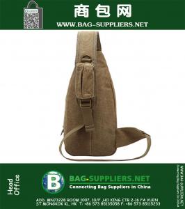 Militaire Messenger Bag Sport Casual Outdoor Reizen Wandelen Sport Borsttas Canva Small Crossbody Rugzak Herenschoudertas
