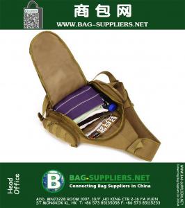 Mannen Waterdicht 1000D Nylon Militaire Tactische Reizen Wandelen Rijden Schouder Messenger Back Pack Triangle Borsttas