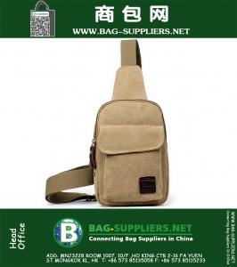 Sport Casual Borsttas Canvas Kleine Schouder Rugzak Rugzak Multifunctionele Outdoor Kleine Mannelijke Messenger Bags