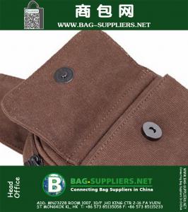 Sport Casual Borsttas Canvas Kleine Schouder Rugzak Rugzak Multifunctionele Outdoor Kleine Mannelijke Messenger Bags