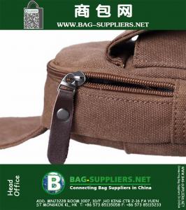 Sport Casual Borsttas Canvas Kleine Schouder Rugzak Rugzak Multifunctionele Outdoor Kleine Mannelijke Messenger Bags