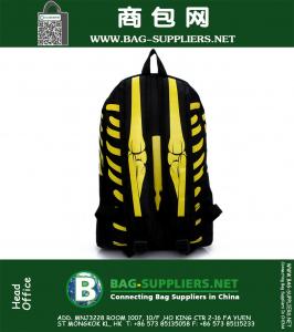 Waterdichte doek rugzak Skelet mode vrije militaire canvas rugzak mannen reizen canvas tas
