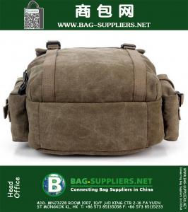 Outdoor militaire tactische rugzak camping wandelen canvas reizen schooltas voor tieners meisjes jongens laptop knapzak