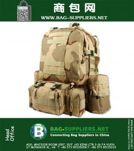 Unisex Outdoor Military 3P Tactical Backpack Camping Hiking Bag Trekking Sport Rucksacks