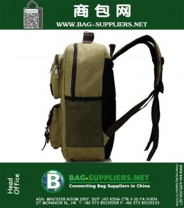 Unisex Outdoor Militaire Rugzak Man Reistassen Canvas Rugzakken Tas Sport Reis Rugzakken