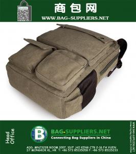 Duurzame Canvas Unisex Laptop Rugzak Reisbagage