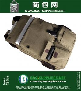 Duurzame Canvas Unisex Laptop Rugzak Reisbagage