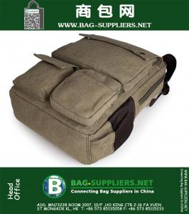 Duurzame Canvas Unisex Laptop Rugzak Reisbagage