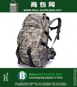 Hoge kwaliteit ! Heren Reistassen Molle 3D Militaire Tactische Rugzak Rugzak Camping Wandelen Trekking 40L Buitensporten Rugzakken
