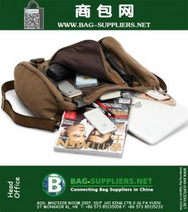 Multi-functioneel reizen tactische mannen rugzak beroemde vintage merk van hoge kwaliteit Canvas leger stijl schoudertas bagage tas