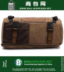 Multi-functioneel reizen tactische mannen rugzak beroemde vintage merk van hoge kwaliteit Canvas leger stijl schoudertas bagage tas