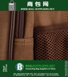 Zaino per laptop solido con tracolla per uomo Borse per donna Borse casual per zainetto militare Unisex Borsa da escursione militare