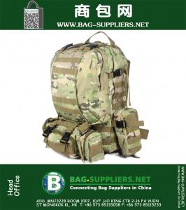 Outdoor Waterpoorf Large Molle Assault Tactical Backpack Military Rugzak Camping Hiking Trekking Mountaineering Bag
